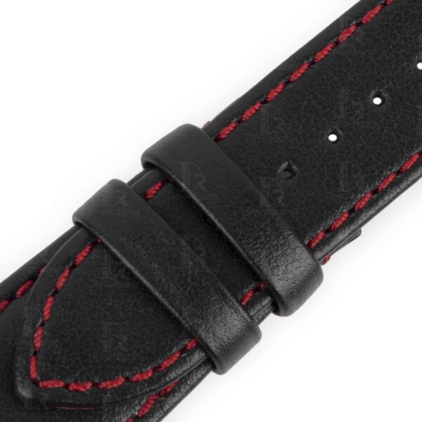 Custom Curved End calfskin leather watch strap for sale (20mm 21mm 22mm ...)