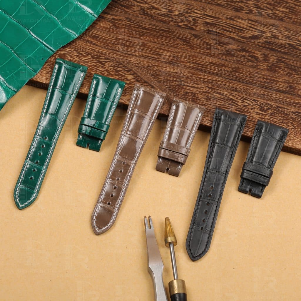 Buy Custom Patek Philippe grand Alligator Leather strap Replacement straps (1)