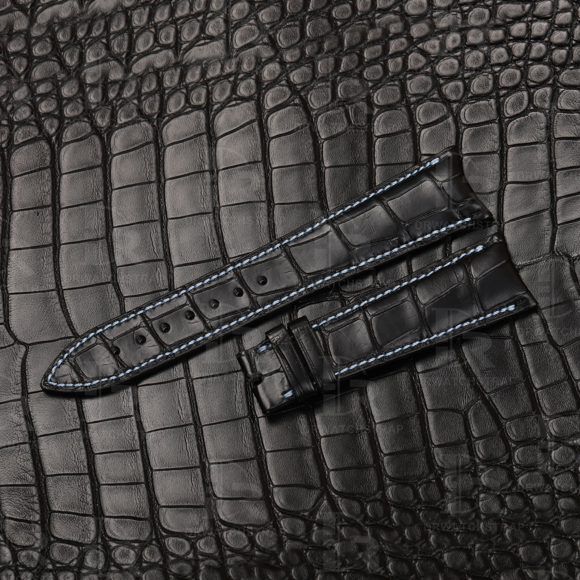 Custom Curved End link Audemars Piguet Millenary Leather strap 22mm 20mm 24mm (2)