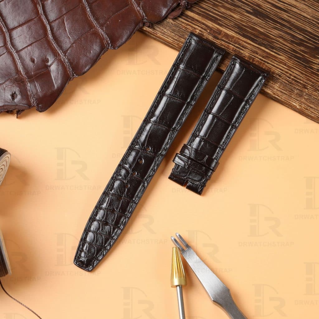 IWC Portugieser Portuguese replacement alligator leather watch band 20mm 21mm 22mm strap 