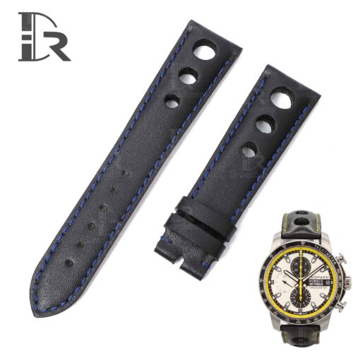1620640207-Chopard-Mille-Miglia-grand-prix-black-calf-skin-leather-watch-strap-with-3-holes-sport-watchband High-quality premium black calf leather replacement watch Chopard Mille Miglia strap and watch band for ladies men online for sale - Chopard leather watch straps shipped to UK, US and all over the world at a low price