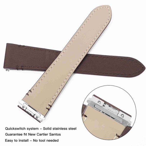 Unique Quickswitch system for Cartier Santos