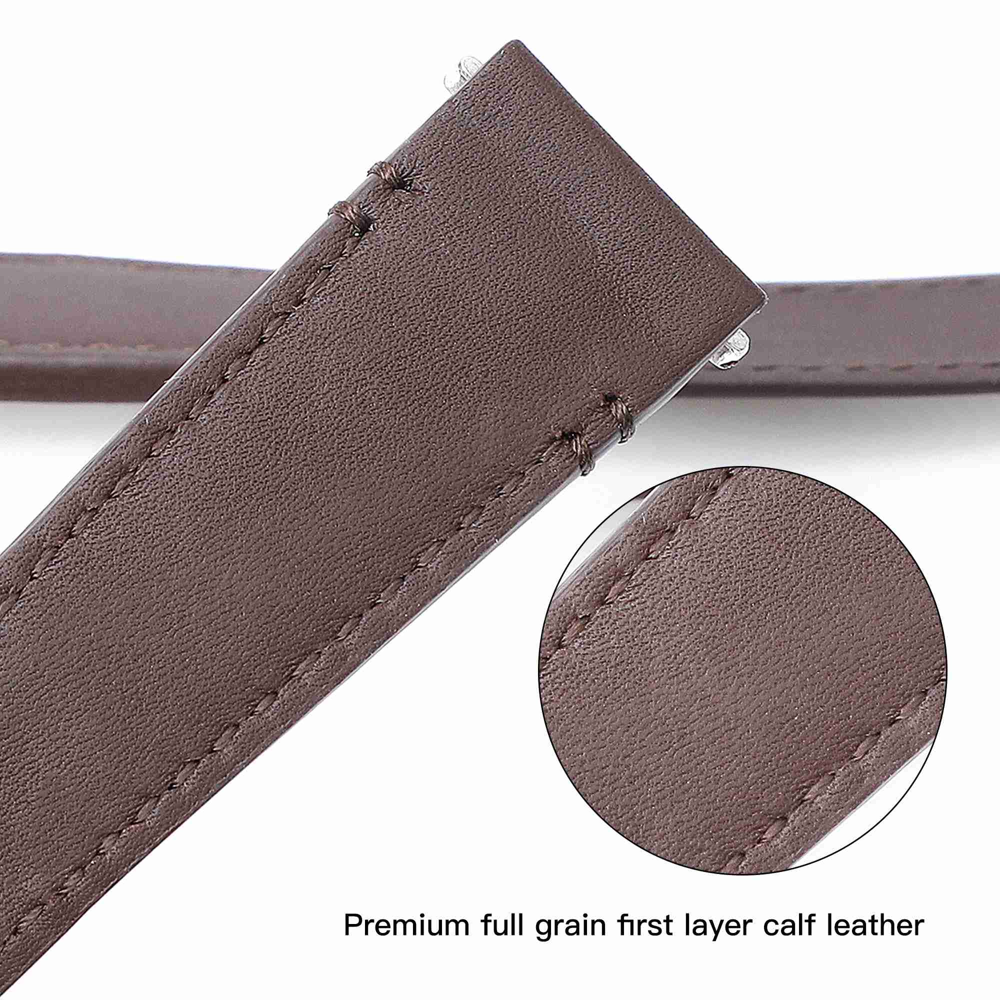 Premium full grain first layer calfskin leather material