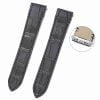 Genuine best quality replacement Grade American Alligator Quickswitch Black leather Cartier Santos watch straps & watchbands for Cartier Santos 100 L XL watches for sale - Grade A crocodile custom leather watch band with interchangeable system online at low price