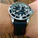 Buy Custom Tudor Black Bay P01 Olive Green nylon fabric strap Handmade watchbands (1)