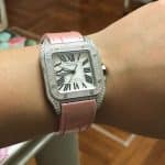 Cartier Santos replacement brown leather watch band