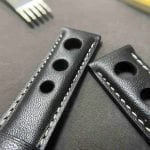 Chopard Happy Sport Ladies Siamese Crocodile Gray leather watch strap (1)