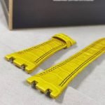 Custom leather strap replacement fit for Patek Philippe yellow alligator watch band - customized