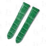 Custom Richard Mille leather straps RM 010 Green alligator velcro watch straps watchband replacement for sale