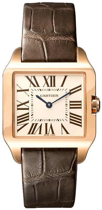 Custom alligator watch strap for Cartier Santos Dumont (Multi-colors)