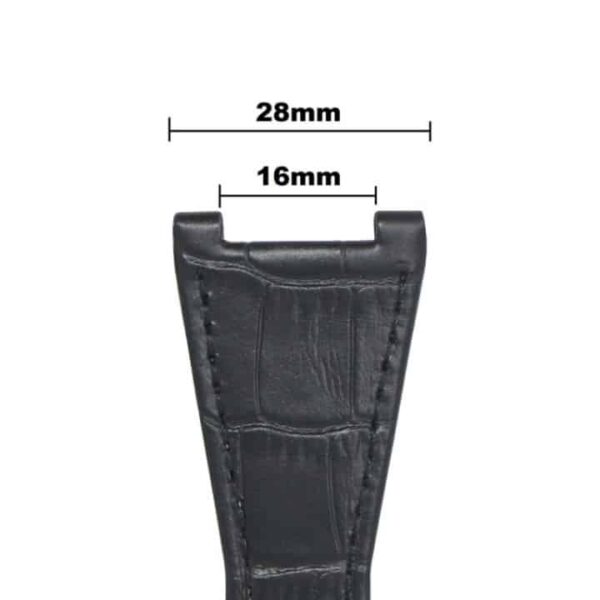 Replacement Omega black leather strap