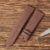 Best quality OEM premium Satin material brown leather watch straps and watch bands replacement for Glashutte Original Ladies Serenade luxury watches (2)