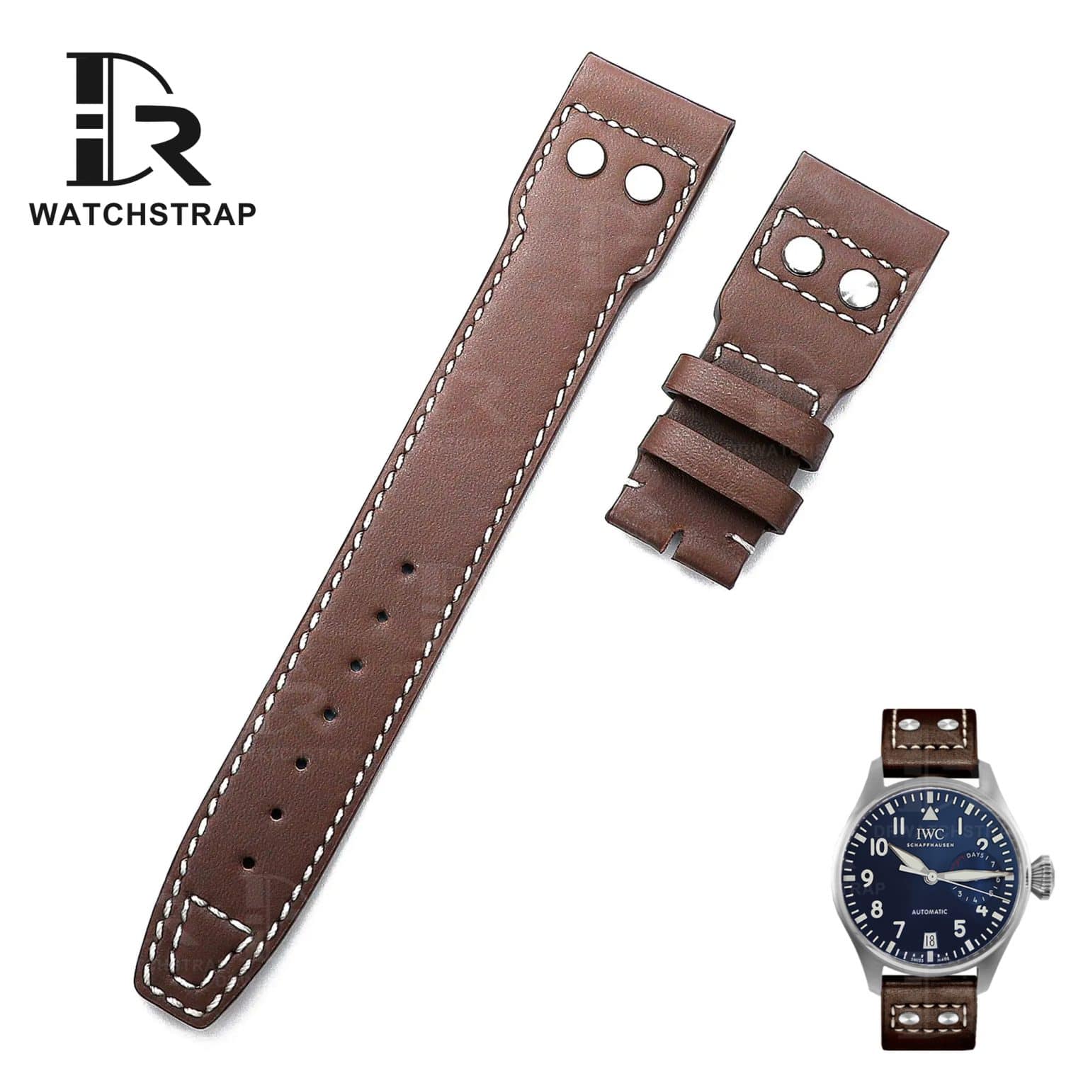 21mm 22mm Replacement Leather strap Rivets for IWC Big Pilot