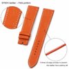 Premium high-quality Epsom orange calfskin leather Hermes watch band and strap for Hermes Heure H Cape Cod luxury watch - orange sport band - Shop Single tour watch bands online for sale at low price