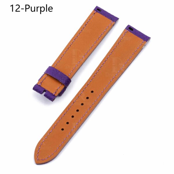 Hermes cape cod watch strap Purple Single tour sport band replacement for sale