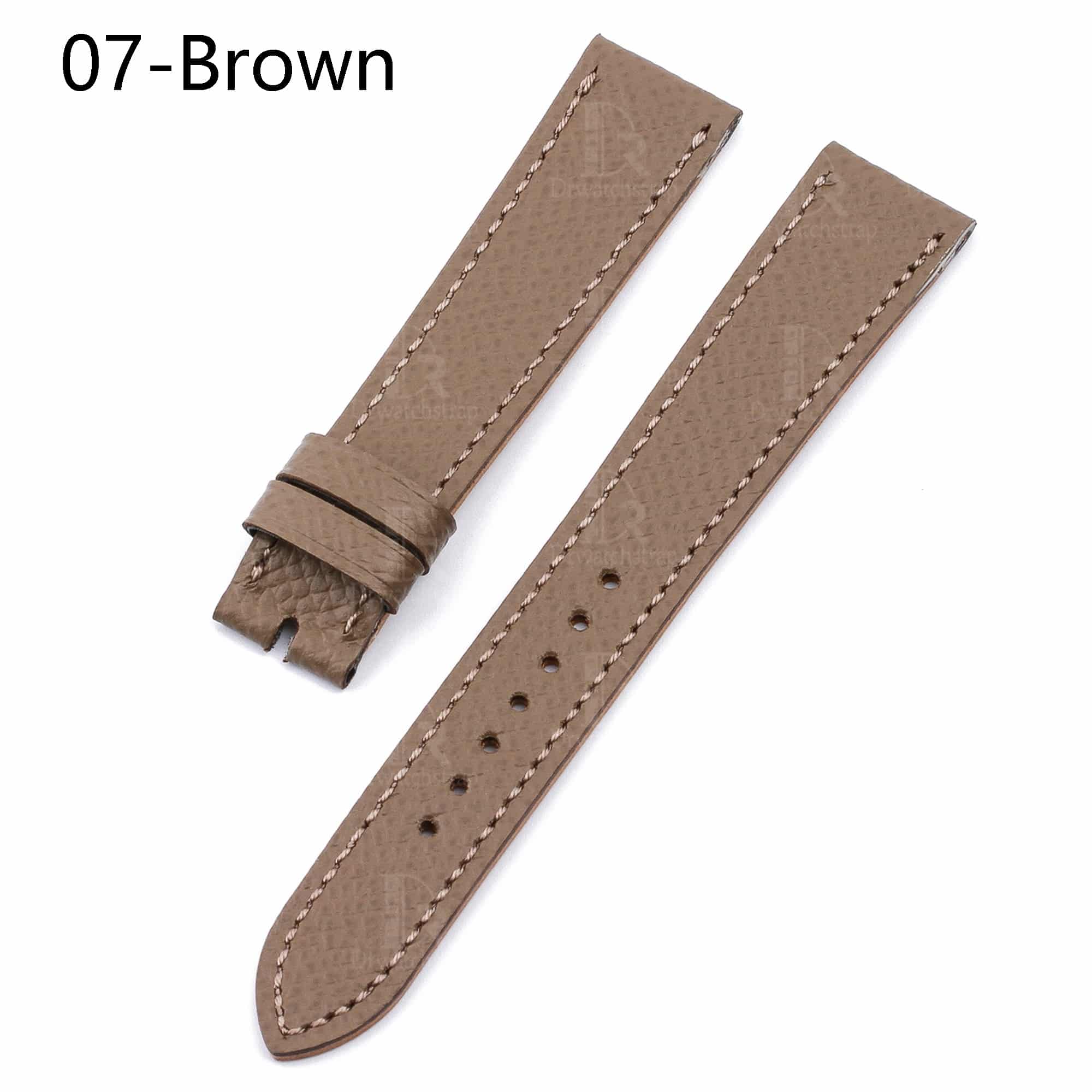 Hermes cape cod watch strap Brown Single tour sport band replacement for sale