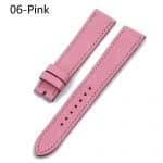 High-quality orange black epsom leather watch strap