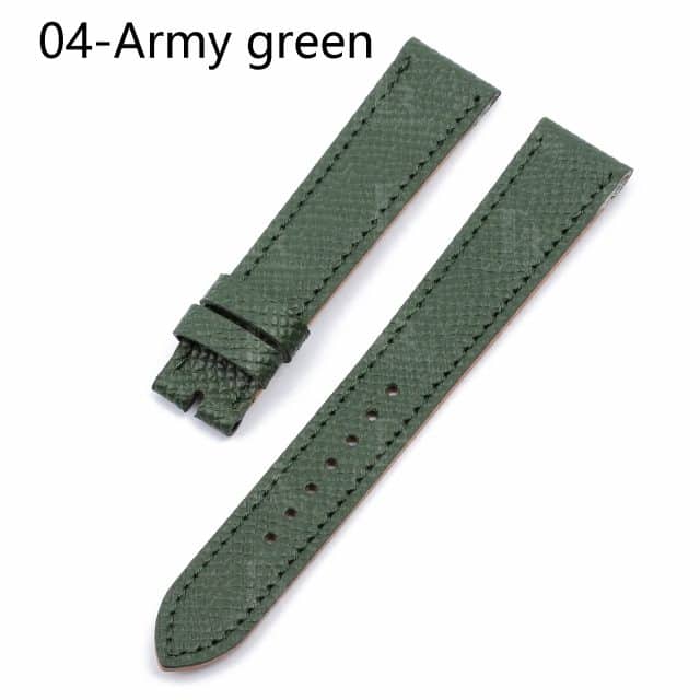 Hermes watch band Epson Heure H leather strap replacement