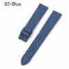 Hermes watch band blue Heure H leather strap replacement
