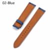 Buy Hermes leather strap blue replacement watch band