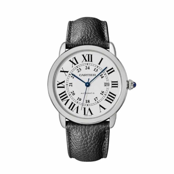 Cartier Tank leather strap brown replacement for sale