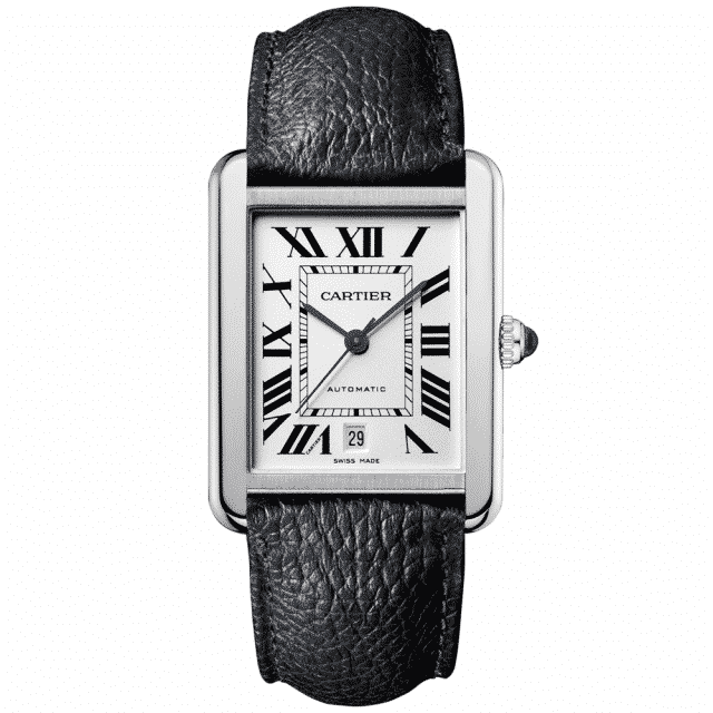 Calf leather watch straps for Cartier Tank & Ronde Solo