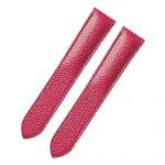 Genuine best quality calfskin material handmade Pink leather watch strap and watch band replacement for Cartier Roadster Chronograph XL 2510 GMT 19mm 20mm mens and womens watches with Quickswitch system for sale Shop the Quick release premium calf leather straps and watch bands from DR Watchstrap online at a low price