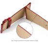 Genuine high-end quality custom OEM red Alligator leather watch strap & watchband replacement for Cartier Tank Divan men's and ladies' luxury watches - 100% handmade custom best quality Grade A Crocodile Cartier straps and watch bands from DR Watchstrap at low price