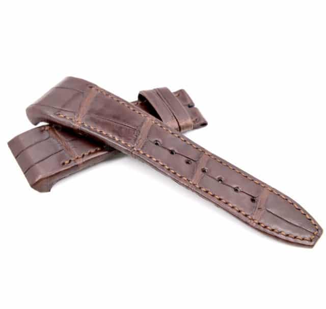 Franck Muller Vanguard V45 V41 V32 strap brown alligator leather