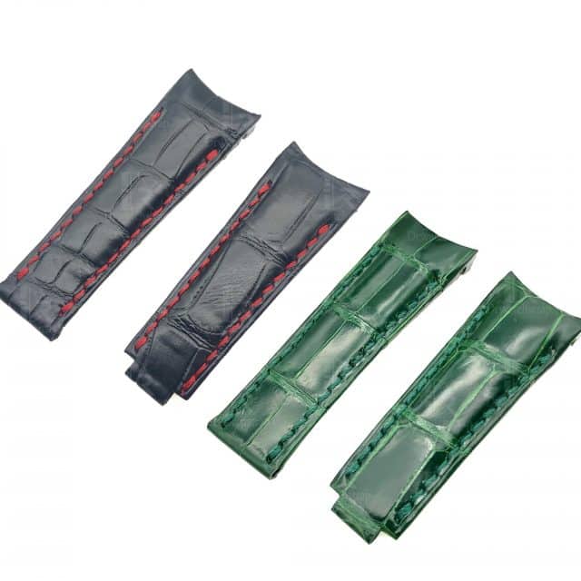Genuine best quality Green Belly-scale leather material