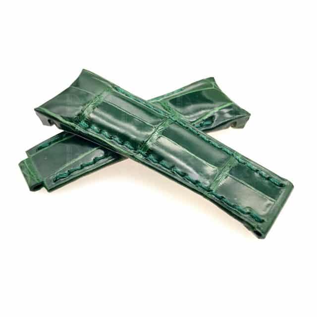 Genuine best quality Green Belly-scale leather material
