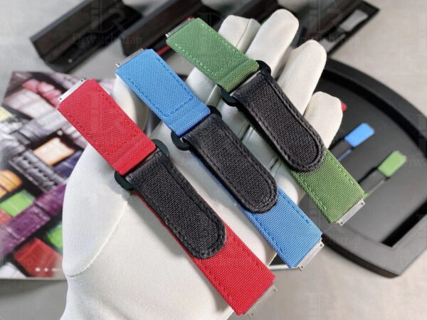 richard mille velcro strap Nylon watch band red blue green