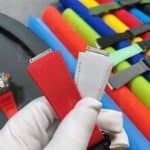 Custom Hublot Big bang 411 watch band blue velcro nylon canvas strap