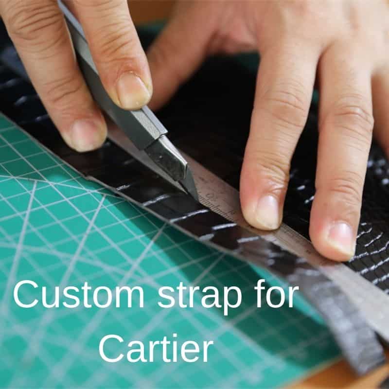 Custom strap for Cartier