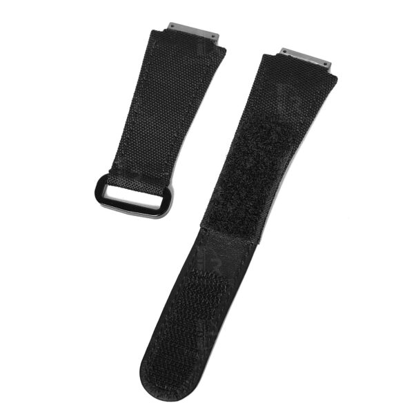 Richard Mille velcro strap black canvas watch band