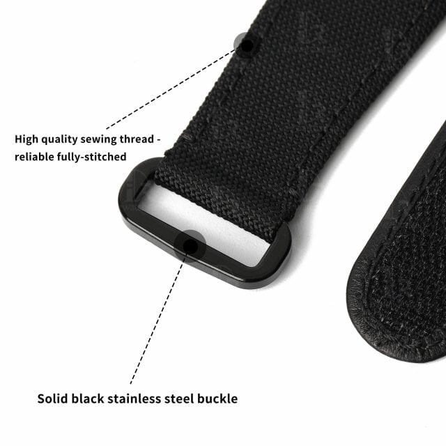 Richard Mille canvas watch strap with stainless steel adapter for RM035 055 and more