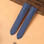 Custom calfskin blue leather watch strap replacement for Cartier Roadster Chronograph non Chronograph XL 2510 3405 19mm 20mm mens and womens
