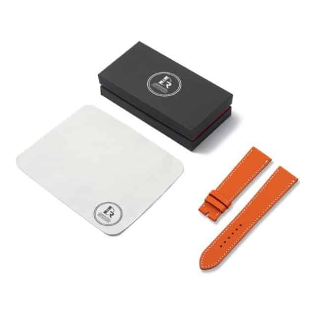 Custom Epsom leather strap for Hermes Cape Cod Heure H (Single Tour, multi-color)