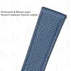 Custom handmade replacement Epsom blue leather strap for Hermes Cape Cod Heure H watch band