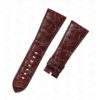 Custom Brown Alligator leather watch strap Replacement for Cartier Tank Divan
