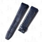 Genuine blue alligator leather watch band