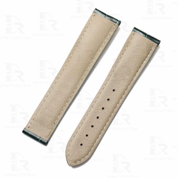 Omega speedmaster leather strap Green alligator watch band (2)