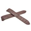 Custom Quickswitch genuine best Alligator Crocodile brown Belly-scale leather straps and watchbands replacement for Cartier Roadster 2510 xl 19mm 20mm watch with quick switch system for sale and easy to change between rubber, kevlar and bracelets straps for mens and womens - Quick release leather strap and watch band from DR Watchstrap free shipping to US, UK and whole world
