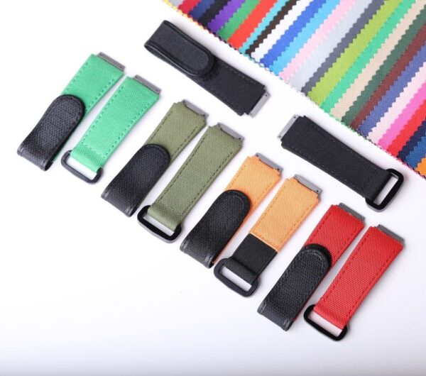Handcrafted Replacement Richard Mille rm green orange black red army green canvas velcro watch strap nylon replacement watch bands for sale