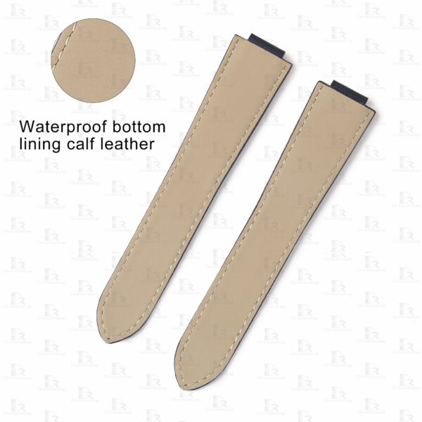 Custom Fabric Watch Strap for Cartier Ballon Bleu PVD