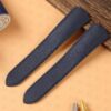Custom replacement blue canvas nylon watchbands for Cartier Ballon Bleu PVD Fabric strap