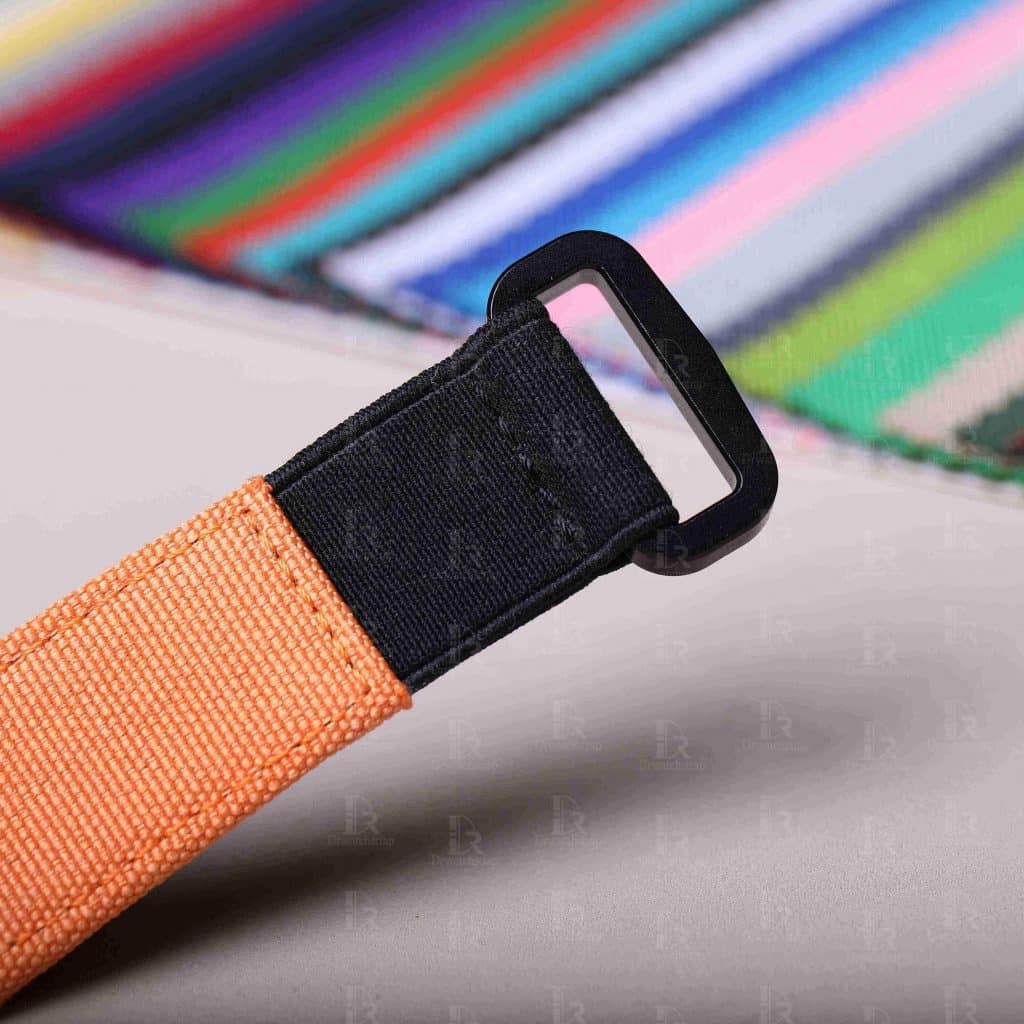 Custom best material Richard Mille rm nylon canvas elastic strap orange replacement watch bands for Richard Mille RM 035 030 055 011 067 067-02 and more models band online for a discount price