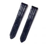 Genuine alligator crocodile custom Bvlgari blue leather watch strap band replacement for Bvlgari Diagono Aluminium AL38A L3276
