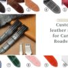 Cartier Roadster leather strap black alligator replacement watchband - Customized
