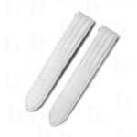 White alligator leather watch strap for Franck Muller V45